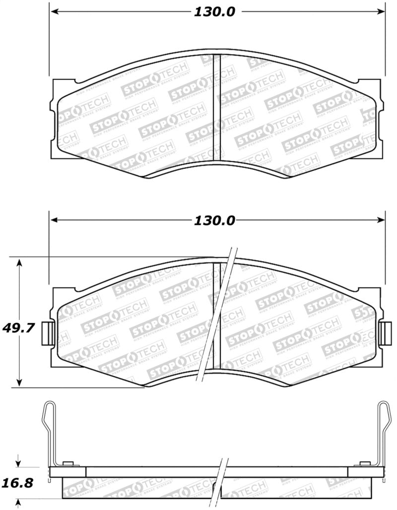 StopTech Premium Ceramic Brake Pads - 308.02660 Stoptech