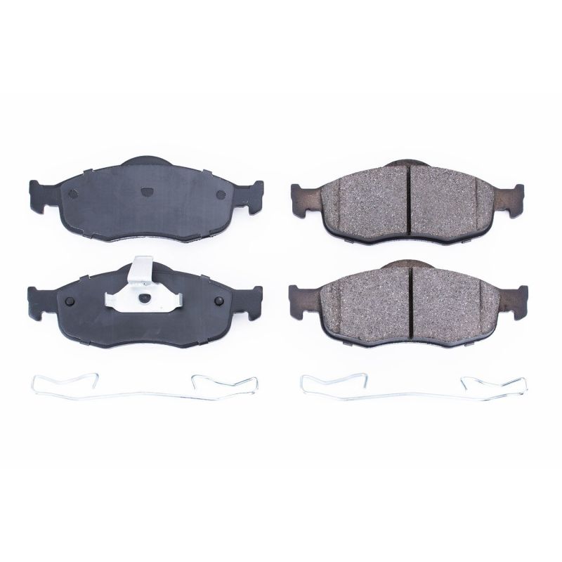 Power Stop 95-00 Ford Contour Front Z17 Evolution Ceramic Brake Pads w/Hardware PowerStop