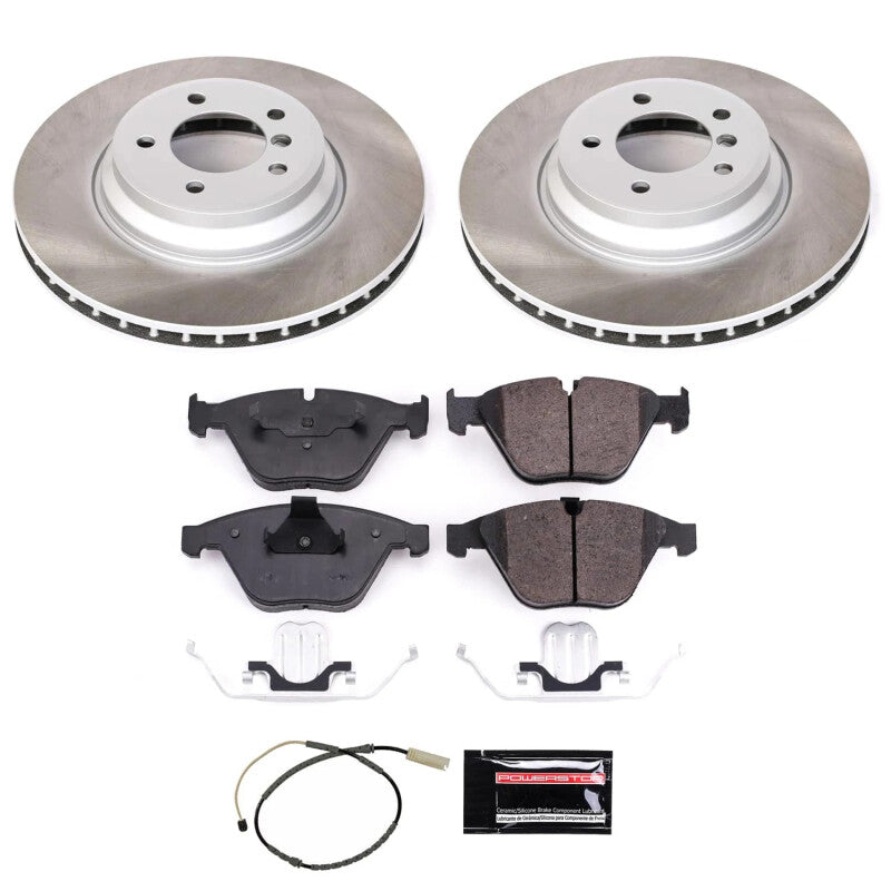 Power Stop 13-15 BMW X1 Front Semi-Coated Rotor Kit PowerStop