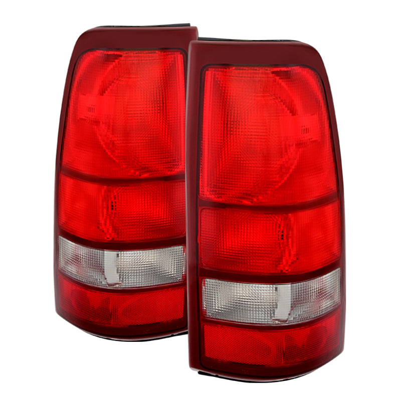 Xtune Chevy Silverado 99-02 / GMC Sierra 99-06 OE Style Tail Lights Red Clear ALT-JH-CS99-OE-RC SPYDER
