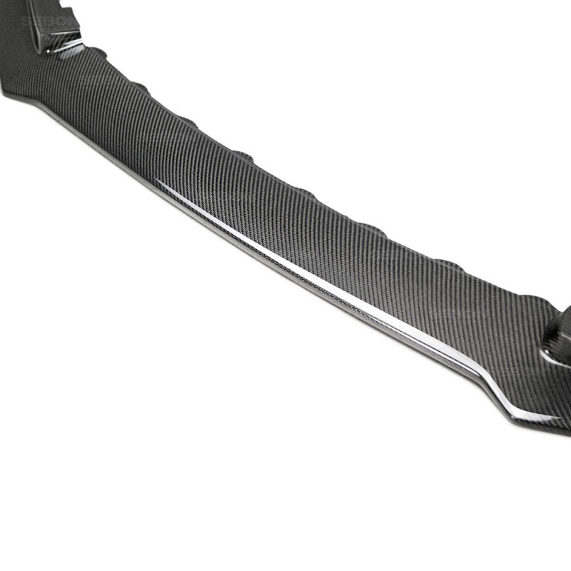 Seibon TA-style carbon fiber front lip for 2017-2021 Honda Civic Type R - FL17HDCVR-TA