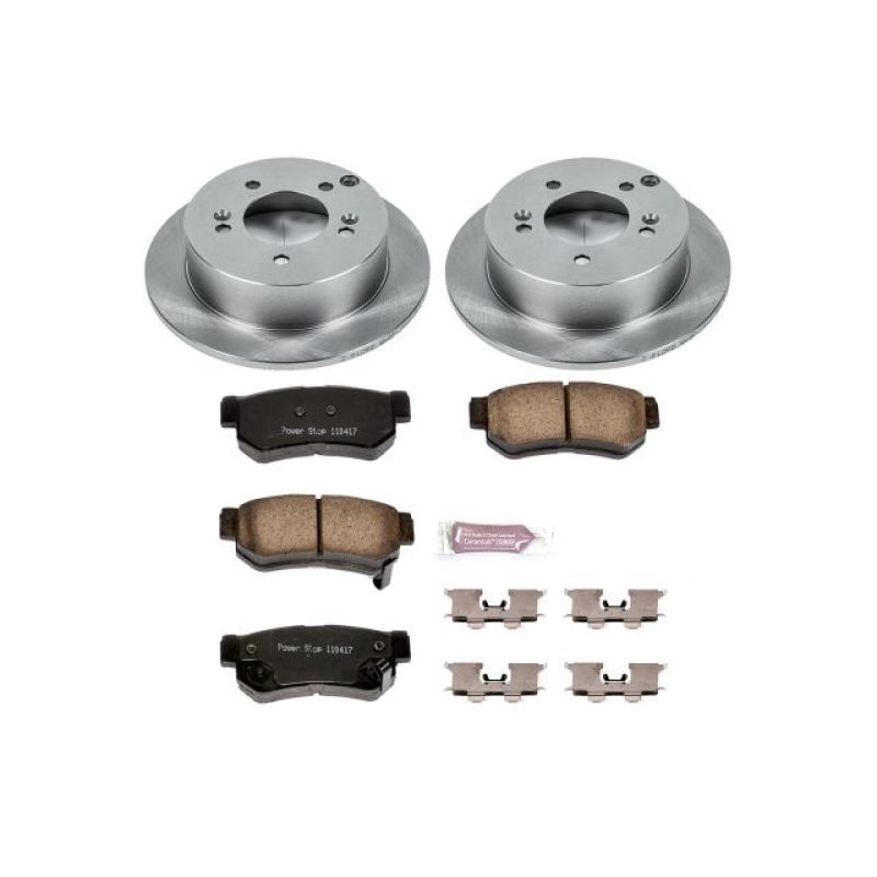 Power Stop 06-08 Hyundai Sonata Front & Rear Z17 Evolution Geomet Coated Brake Kit