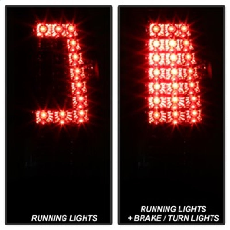 xTune 03-06 Chevrolet Silverado 1500/2500HD LED Tail Lights - Red Clear (ALT-JH-CSIL03-CS-RC) SPYDER