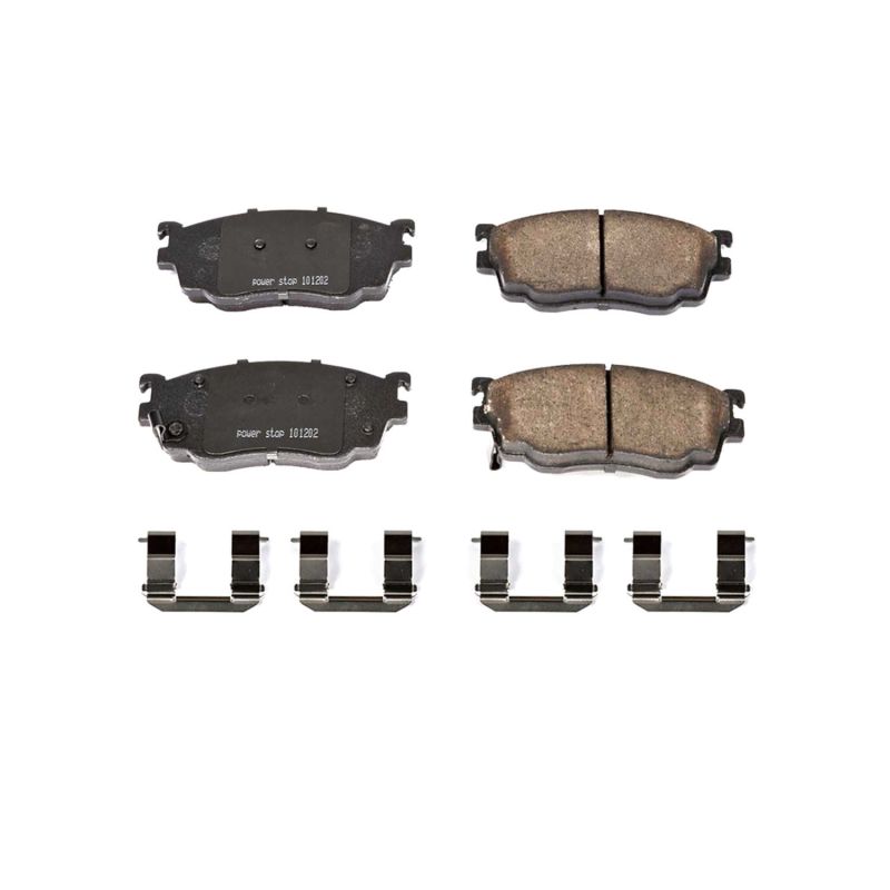 Power Stop 98-02 Mazda 626 Front Z17 Evolution Ceramic Brake Pads w/Hardware PowerStop