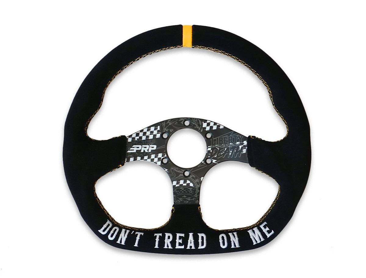 PRP Dont Tread on Me Comp-R Suede Steering Wheel (D-Shaped) G248-TR