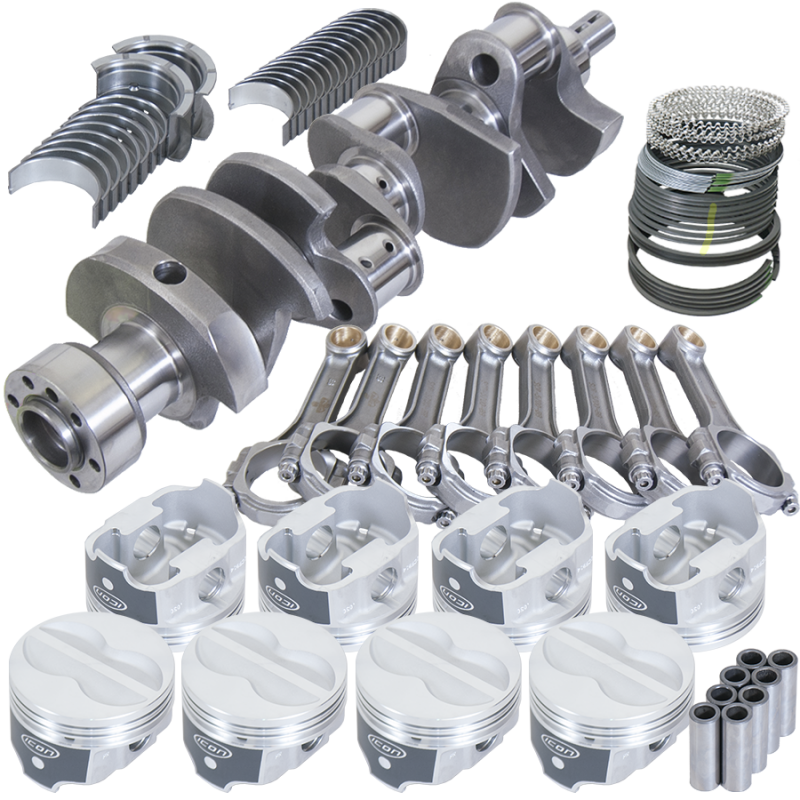 Eagle Chevy 350 3.480in Crank 5.700in I-Beam Rods -12cc 4.040in Pistons Rotating Assembly
