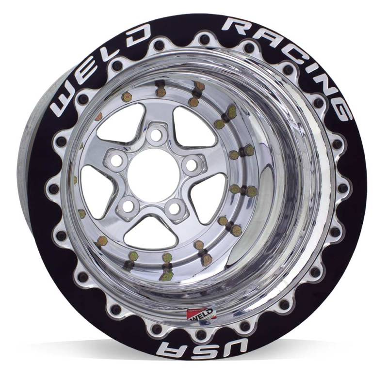 Weld Alumastar 2.0 15x10 / 5x4.75 / 5in. BS Polished Wheel