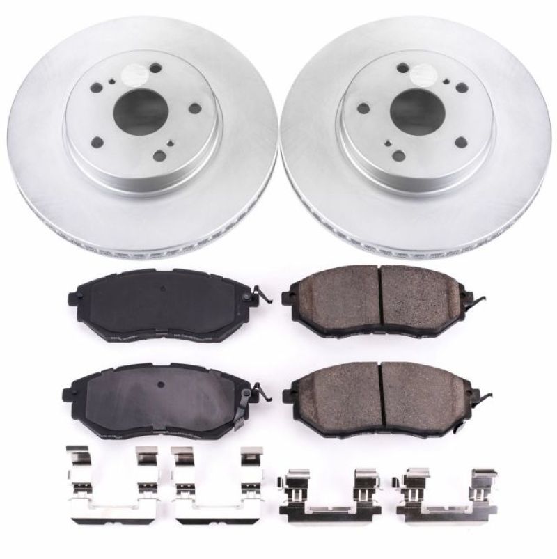 Power Stop 2015 Subaru Legacy Front Z17 Evolution Geomet Coated Brake Kit PowerStop