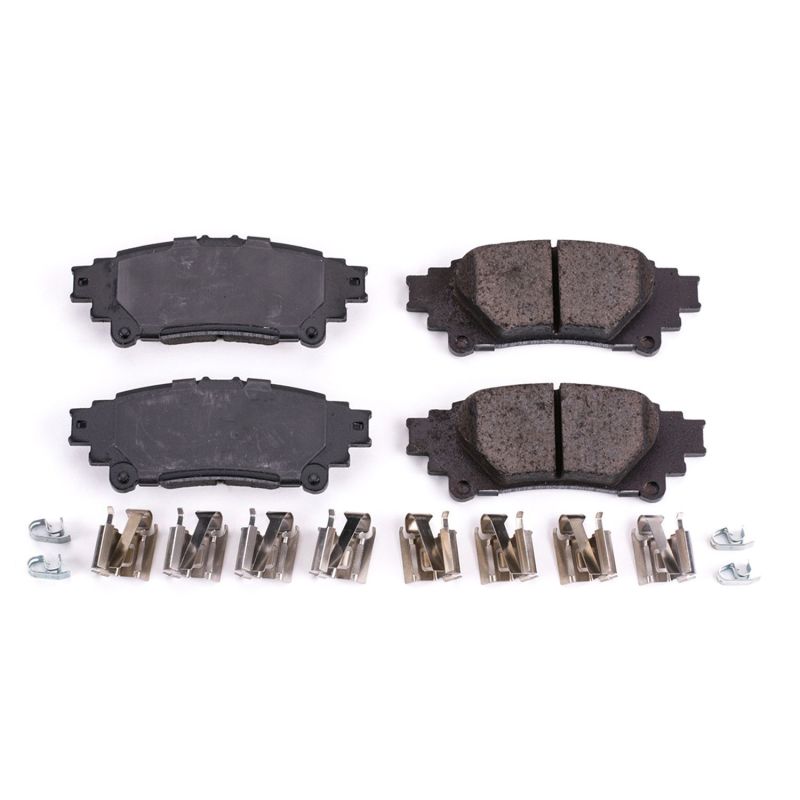 Power Stop 16-17 Lexus GS200t Rear Z17 Evolution Ceramic Brake Pads w/Hardware PowerStop