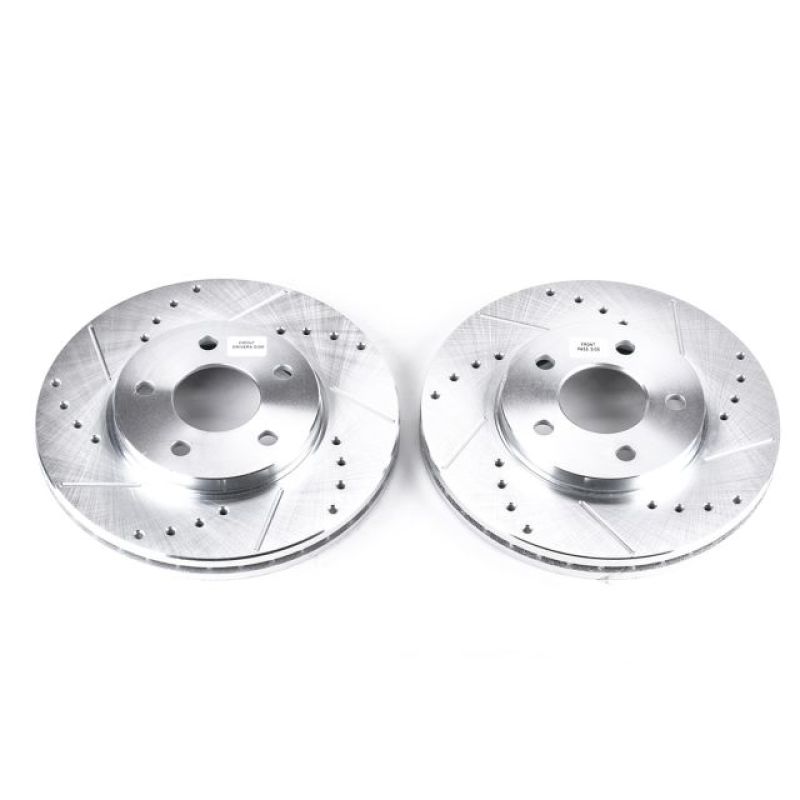 Power Stop 04-08 Chevrolet Malibu Front Evolution Drilled & Slotted Rotors - Pair PowerStop