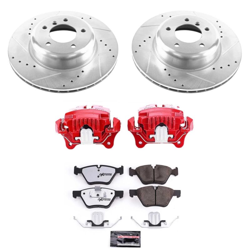 Power Stop 09-10 BMW Z4 Front Z26 Street Warrior Brake Kit w/Calipers PowerStop