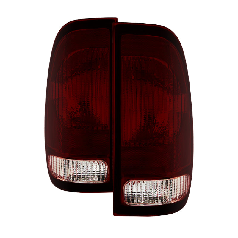 Xtune F150 Heritage Styleside 04 OEM Style Tail Lights Red Smoked ALT-JH-FF15097-OE-RSM SPYDER