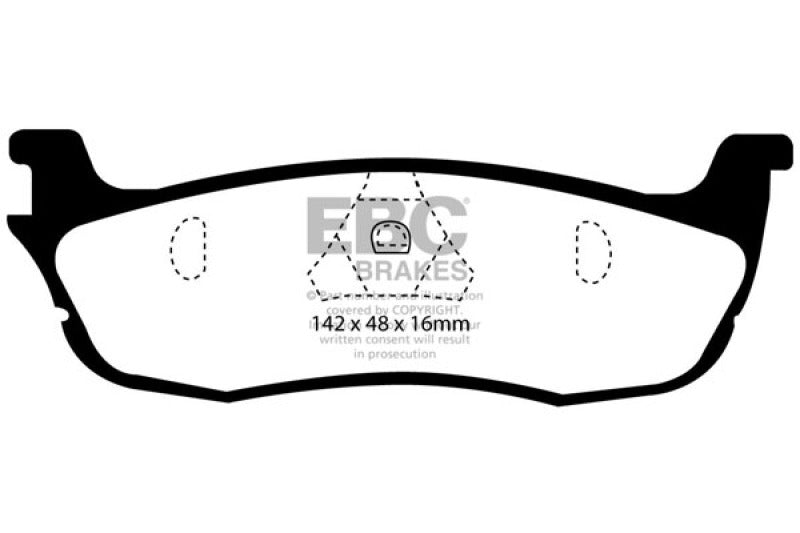 EBC GreenStuff Rear Brake Pads - DP61601 EBC