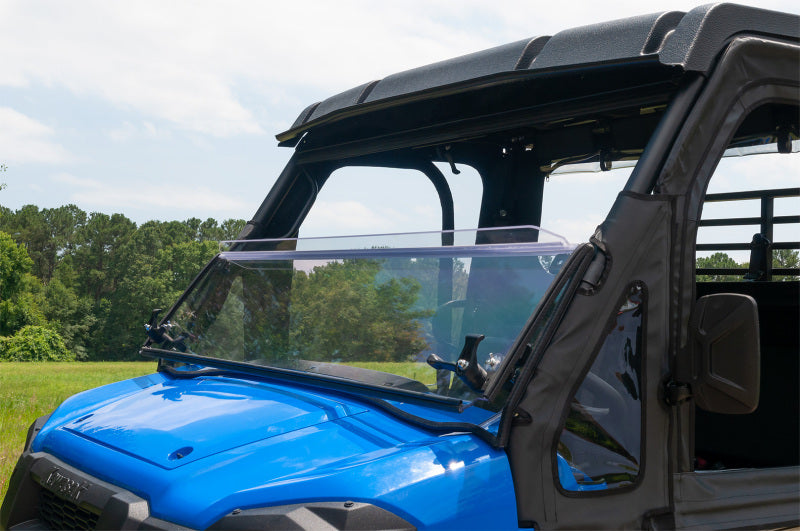 Seizmik Kawasaki Mule Pro FX/FXT Scratch-Resistant Hard-Coated Polycarbonate Versa-Fold Front Windshield – 50-26095KIT