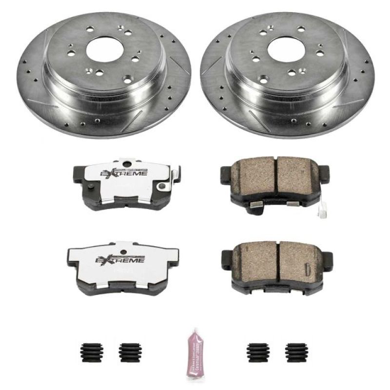 Power Stop 07-09 Acura RDX Rear Z26 Street Warrior Brake Kit PowerStop