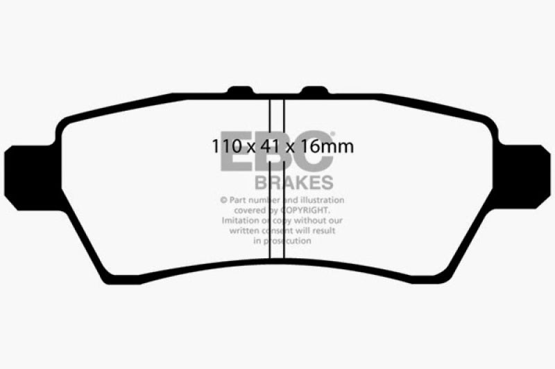 EBC GreenStuff Rear Brake Pads - DP61748 EBC