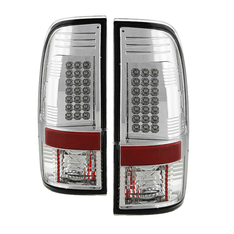 Spyder Ford Super Duty 08-15 LED Tail Lights Chrome ALT-YD-FS07-LED-C SPYDER