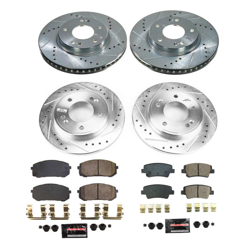 Power Stop 21-22 Hyundai Elantra Front & Rear Z23 Evolution Brake Kit PowerStop