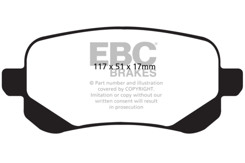 EBC YellowStuff Rear Brake Pads - DP41840R EBC