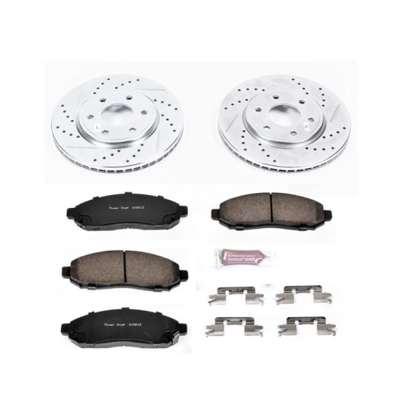 Power Stop 05-18 Nissan Frontier Front Z23 Evolution Sport Brake Kit PowerStop