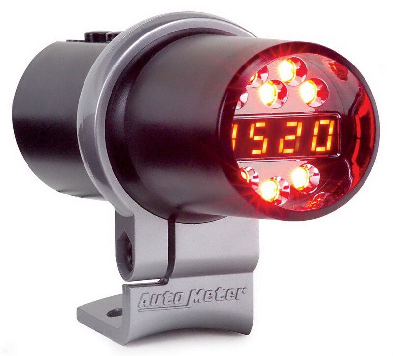 AutoMeter Shift Light Dig W/ Multi-Color Led Blk Pedestal W/ RPM Playbk Dpss Level 3 5350