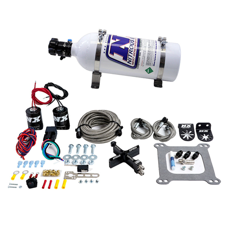Nitrous Express 4150 Covert Crossbar Plate System, Pro Power 100-500 HP (5 lb Bottle) - 63541-05