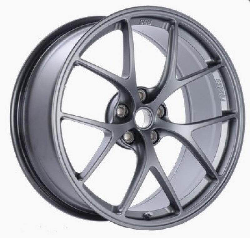 BBS FI 20x8.75 5x114.3 ET44 CB67 Titanium Wheel -82mm PFS/Clip Req FI025TI