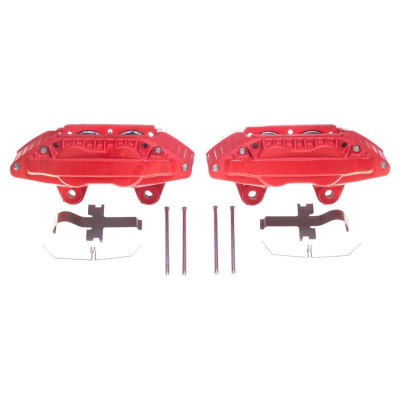 Power Stop 90-96 Nissan 300ZX Front Red Calipers - Pair PowerStop