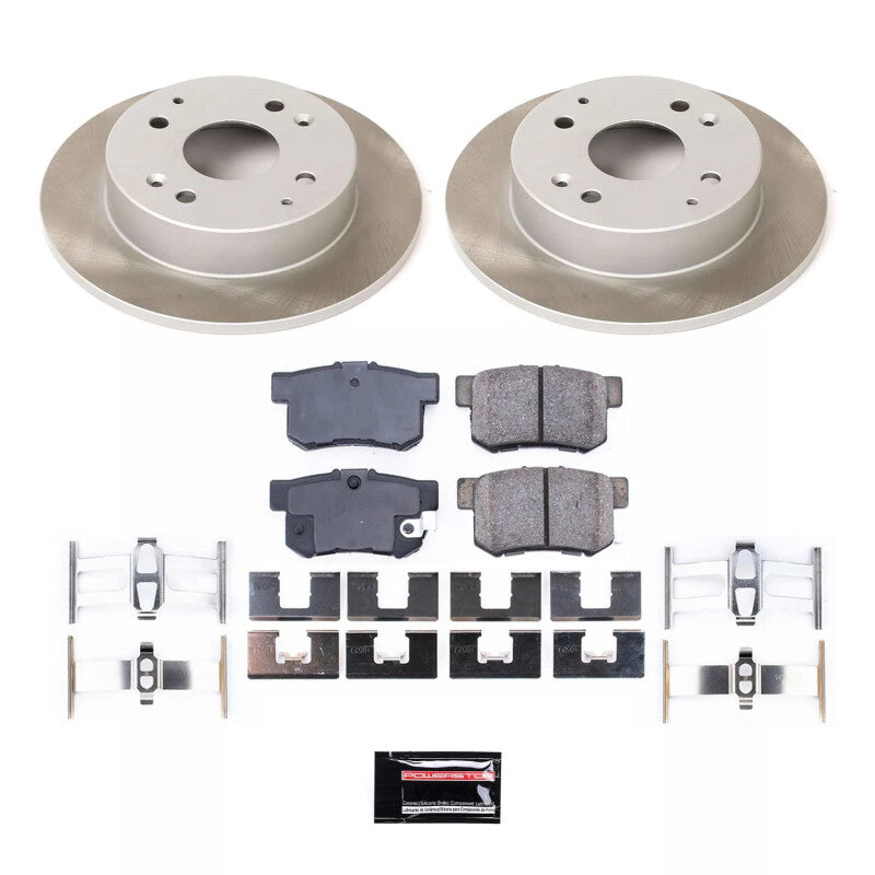 Power Stop 91-97 Honda Accord Rear Semi-Coated Rotor Kit PowerStop