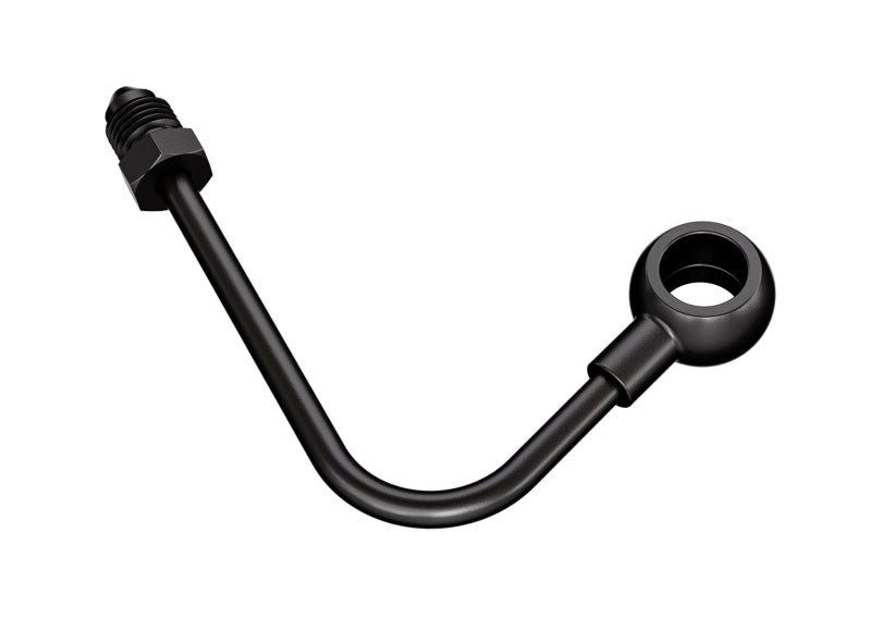 Goodridge 11-17 Harley Davidson Softail Models Front ABS Banjo Adaptor - Black