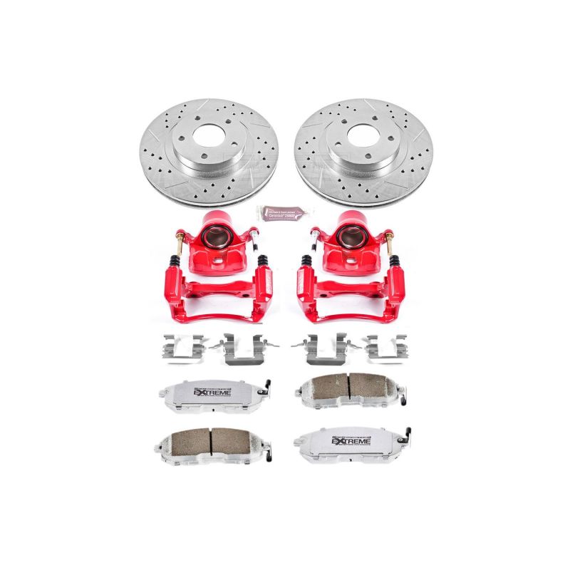 Power Stop 02-04 Infiniti I35 Front Z26 Street Warrior Brake Kit w/Calipers PowerStop