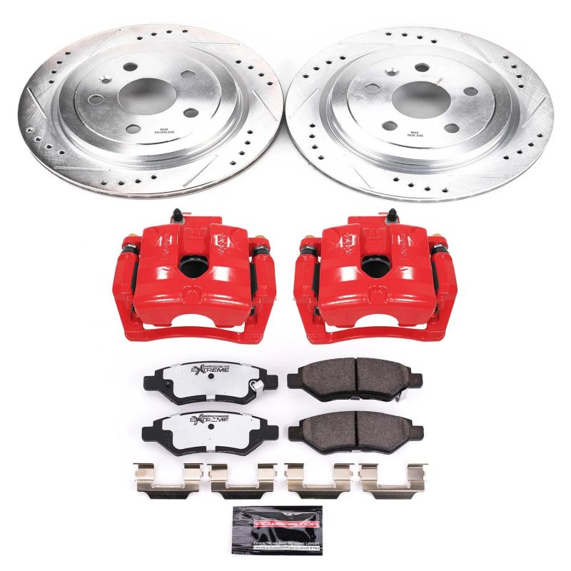 Power Stop 10-15 Chevrolet Camaro Rear Z26 Street Warrior Brake Kit w/Calipers PowerStop