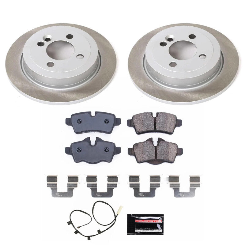 Power Stop 2013 Mini Cooper Rear Semi-Coated Rotor Kit PowerStop