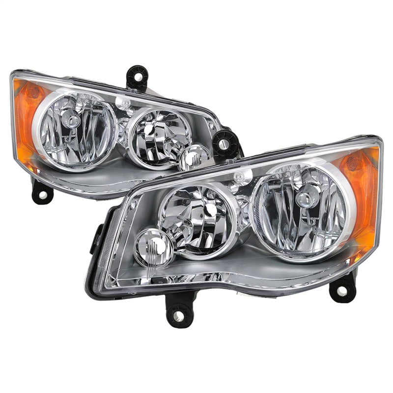 xTune 11-17 Dodge Grand Caravan OEM Style Headlights - Chrome (HD-JH-CHRTC08-AM-C) SPYDER