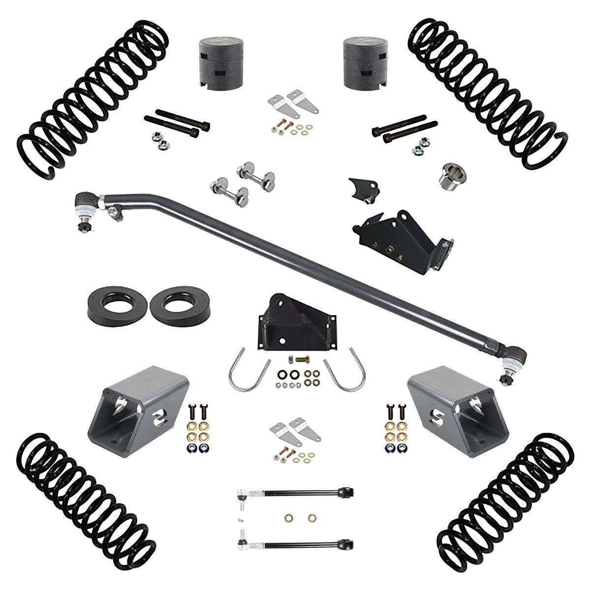 Synergy 3.0in Lift Stage 1.5 Suspension System for 2007-2018 Jeep Wrangler JK 2-Door - 8025-30