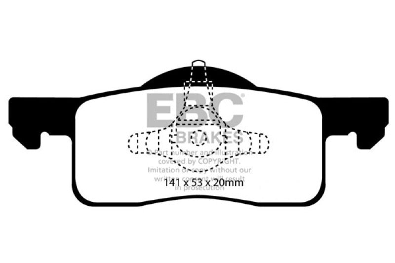 EBC GreenStuff Rear Brake Pads - DP61652 EBC