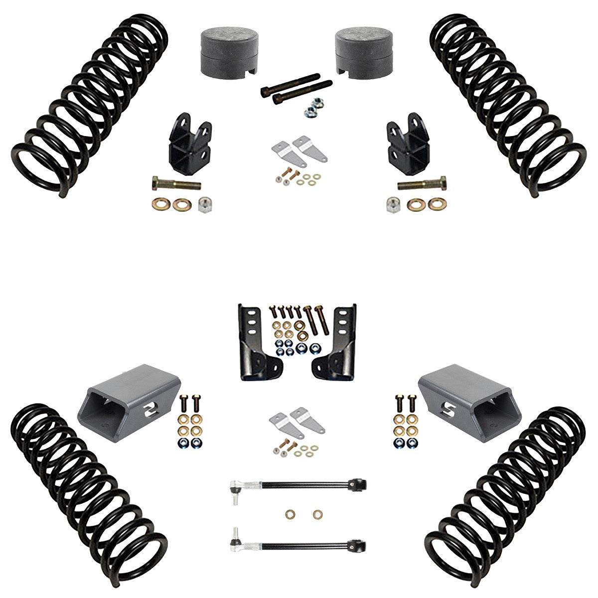 Synergy 2.0in Lift Starter Kit RHD Compatible for 2007-2018 Jeep Wrangler JKU 4-Door - 8040-20