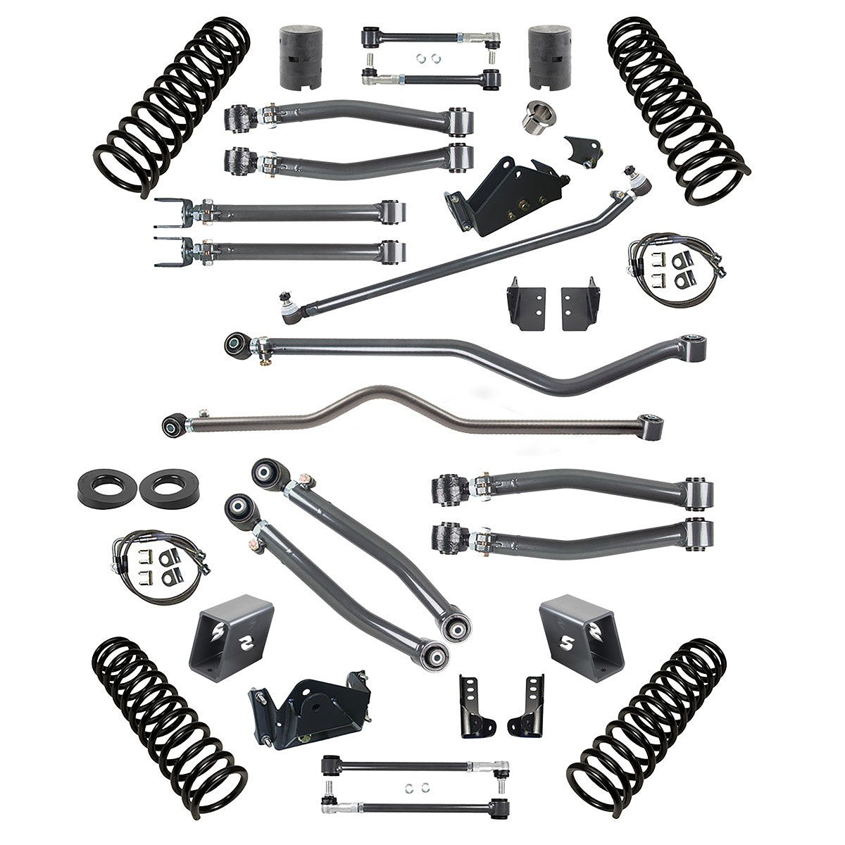 Synergy 4.5in Lift Stage 3 Suspension System for 2007-2018 Jeep Wrangler JKU 4-Door - 8043-45