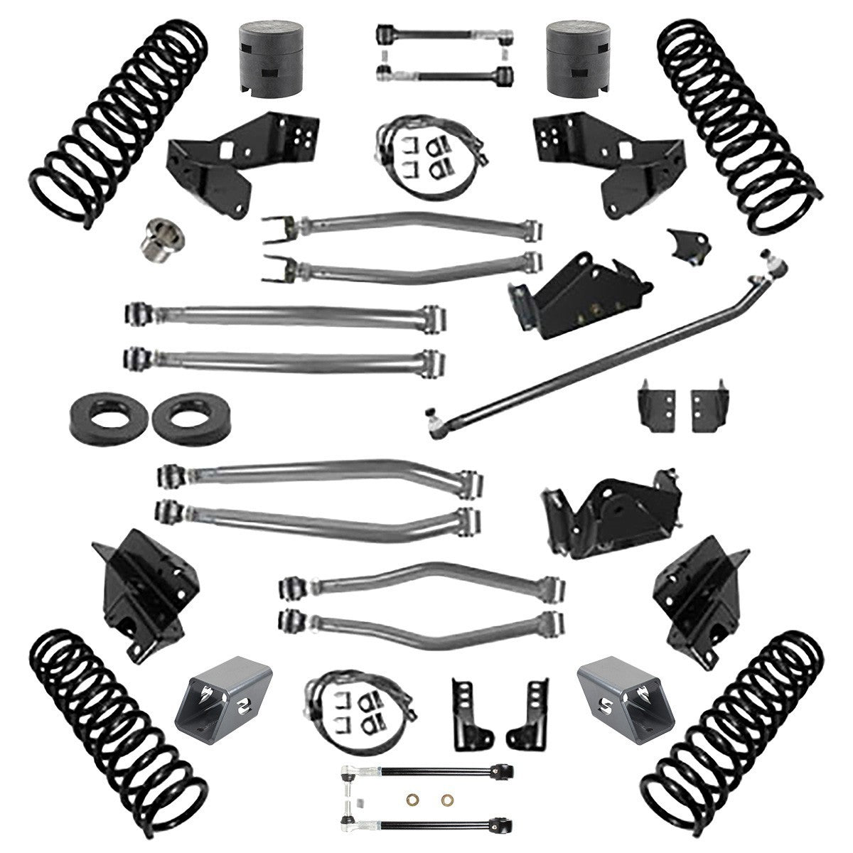 Synergy 3.0in Lift Stage 4 Suspension System for 2007-2018 Jeep Wrangler JKU 4-Door - 8044-30