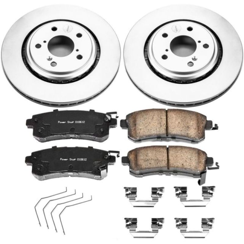 Power Stop 15-17 Honda Odyssey Front Z17 Evolution Geomet Coated Brake Kit PowerStop