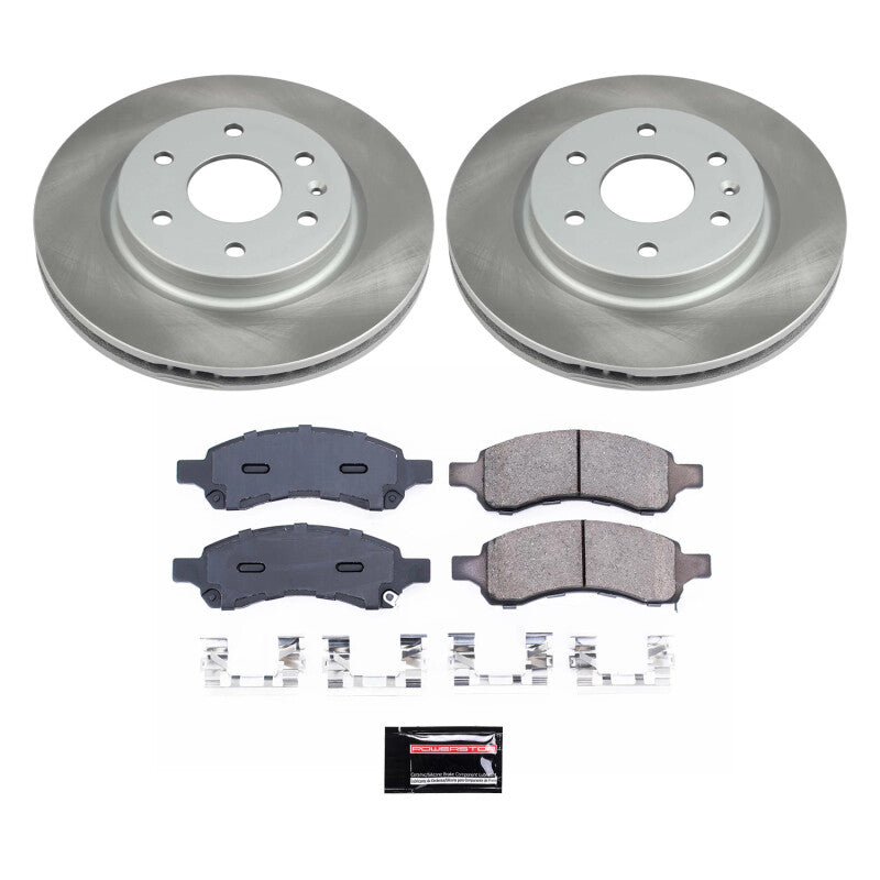 Power Stop 07-10 Saturn Outlook Front Semi-Coated Rotor Kit PowerStop