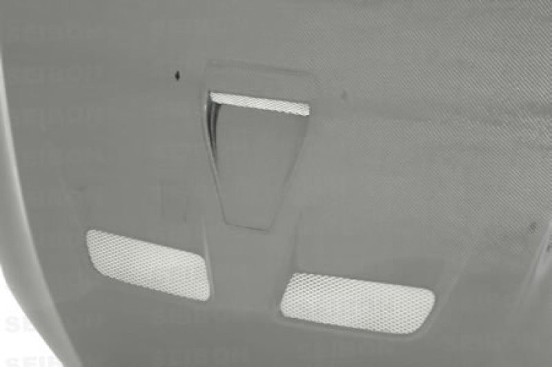 Seibon HD0809MITEVOX-OE Carbon Fiber OEM-Style Hood for 2008–2015 Mitsubishi Lancer EVO X