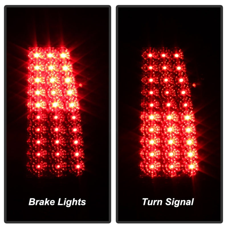 Xtune Chevy Silverado 1500/2500/3500 99-02 LED Tail Lights Red Smoke ALT-ON-CS99-LED-RS SPYDER