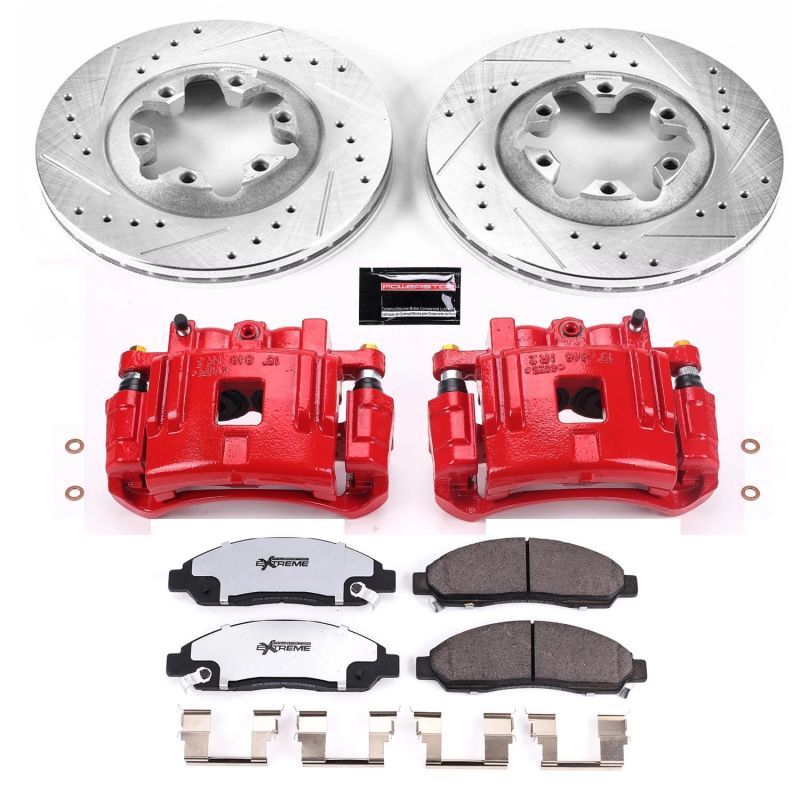 Power Stop 04-08 Chevrolet Colorado Front Z36 Truck & Tow Brake Kit w/Calipers PowerStop