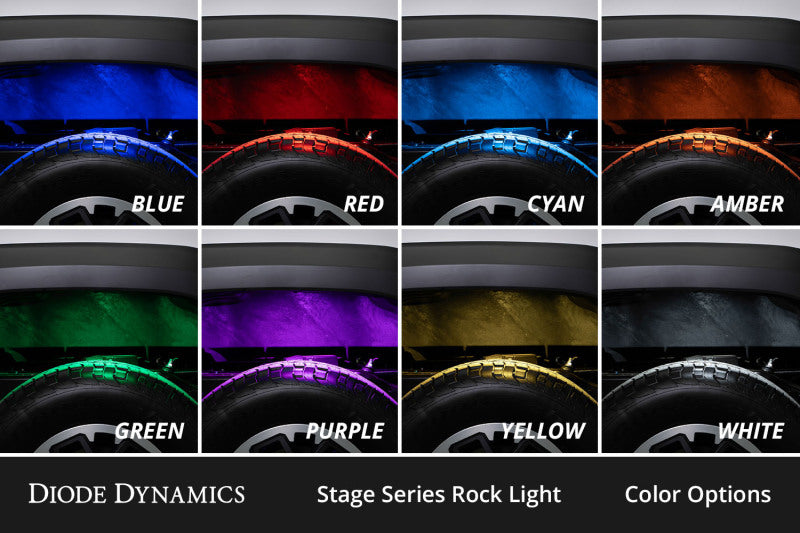 Diode Dynamics Stage Series RGBW Rock Light Kit 12-Pack w/ Magnet Mounts - DD7749