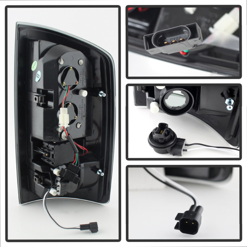 Spyder Dodge Ram 07-08 1500/Ram 07-09 2500/3500 LED Tail Lights Black Smoke ALT-YD-DRAM06-LED-BSM SPYDER