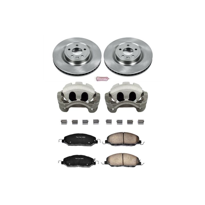 Power Stop 11-14 Ford Mustang Front Autospecialty Brake Kit w/Calipers PowerStop