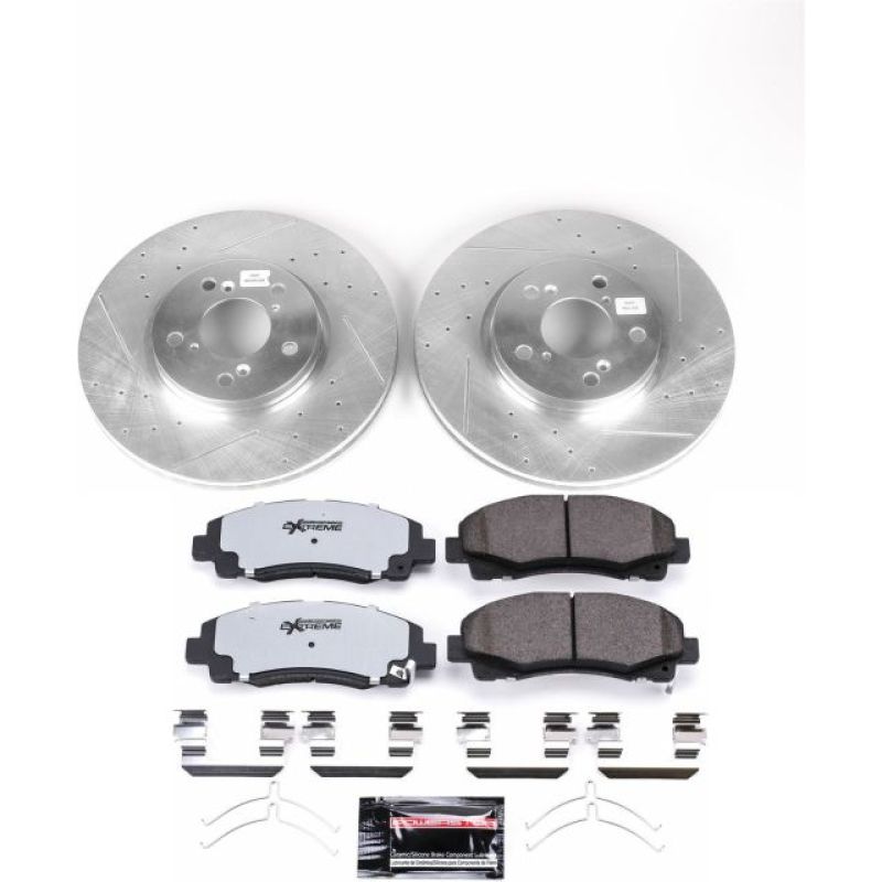 Power Stop 12-14 Honda Ridgeline Front & Rear Z17 Evolution Geomet Coated Brake Kit