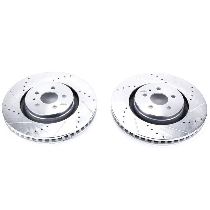 Power Stop 19-22 Lincoln Nautilus Rear Drilled & Slotted Rotor (Pair) PowerStop