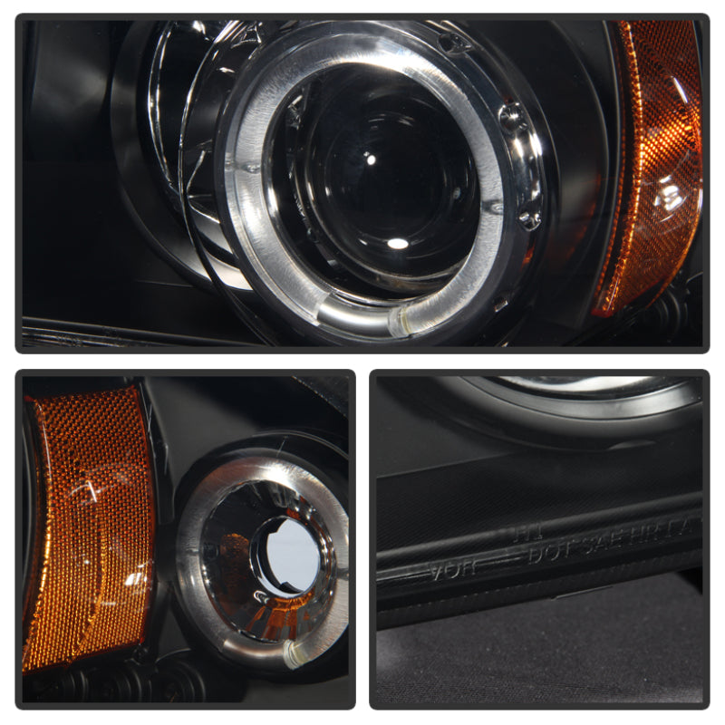 Spyder Dodge Dakota 97-04/Durango 98-03 1PC Projector Headlights LED Halo LED Blk PRO-YD-DDAK97-BK SPYDER